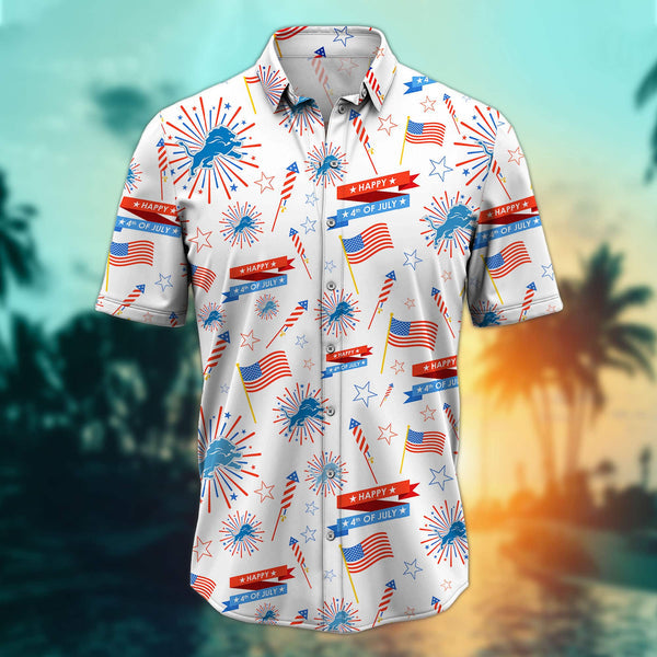 Detroit Lions 2 (49) Personalized Hawaiian Button down shirt
