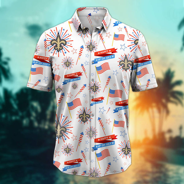 New Orleans Saints 2 (1) Personalized Hawaiian Button down shirt