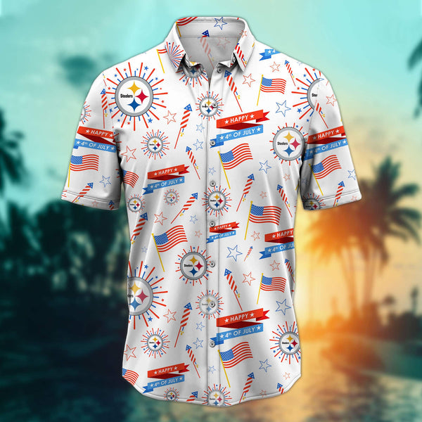 Pittsburgh Steelers 2 (10) Personalized Hawaiian Button down shirt