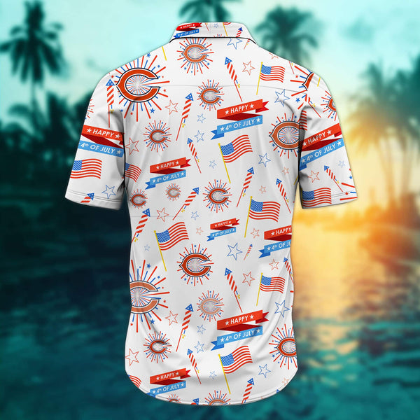 Chicago Bears 2 (56) Personalized Hawaiian Button down shirt