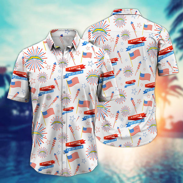 Los Angeles Chargers 2 (14) Personalized Hawaiian Button down shirt