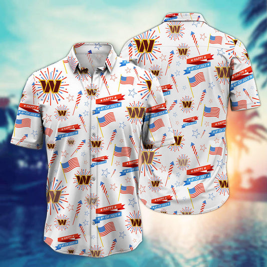 Washington Commanders 2 (4) Personalized Hawaiian Button down shirt