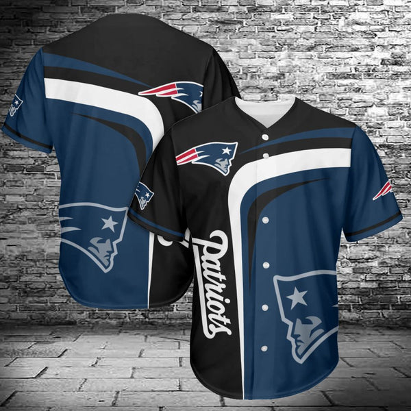 New England Patriots Personalized Baseball Jersey 016