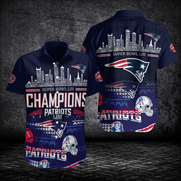 New England Patriots 2 (14) Personalized Hawaiian Button down shirt