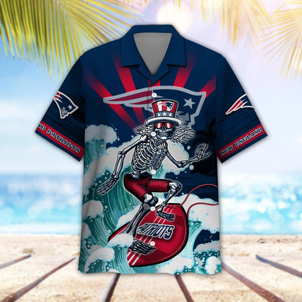 New England Patriots 2 (13) Personalized Hawaiian Button down shirt