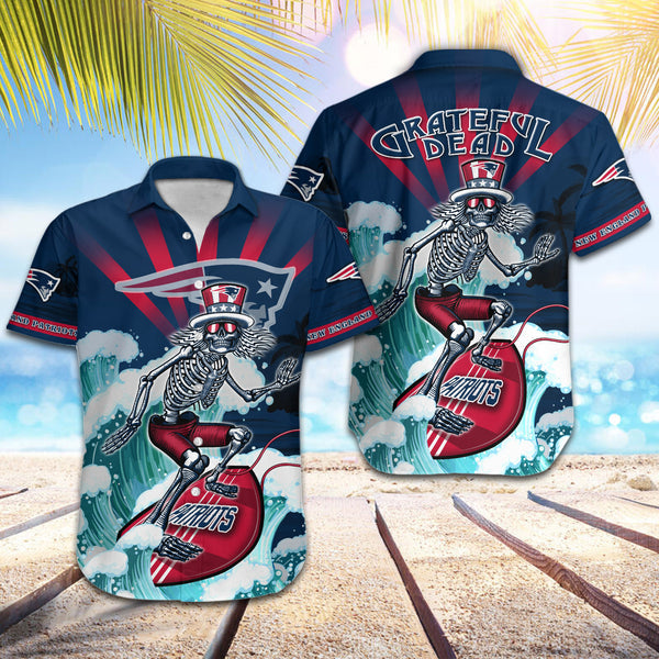 New England Patriots 2 (13) Personalized Hawaiian Button down shirt