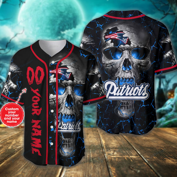 New England Patriots Personalized Baseball Jersey 028