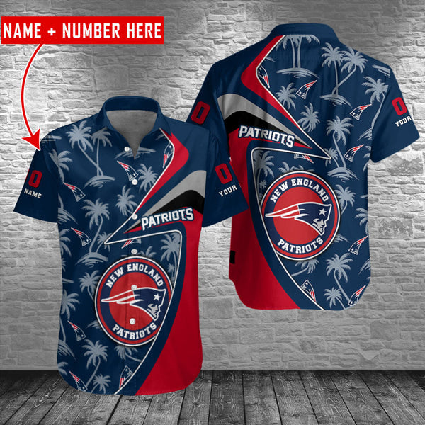 New England Patriots 2 (28) Personalized Hawaiian Button down shirt
