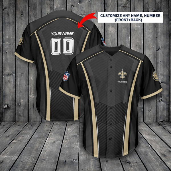 New Orleans Saints Personalized Baseball Jersey 024