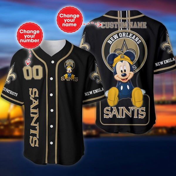 New Orleans Saints Personalized Baseball Jersey 023