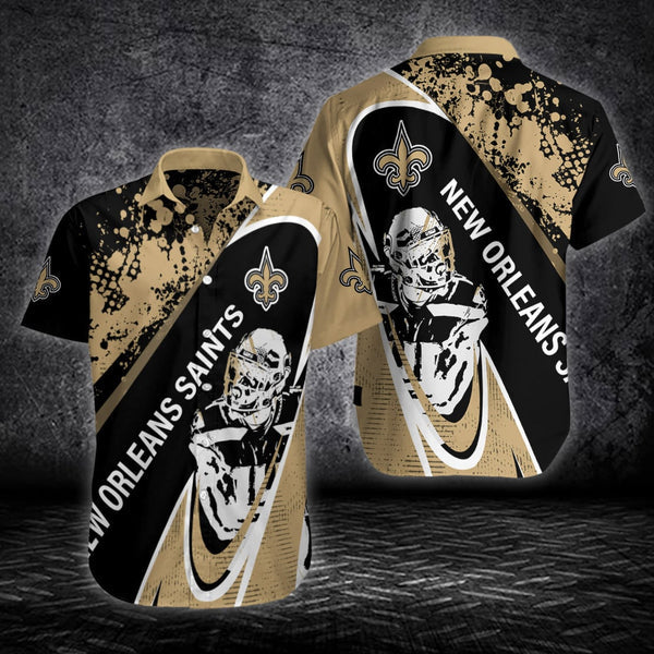 New Orleans Saints 2 (46) Personalized Hawaiian Button down shirt