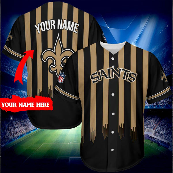 New Orleans Saints Personalized Baseball Jersey 042