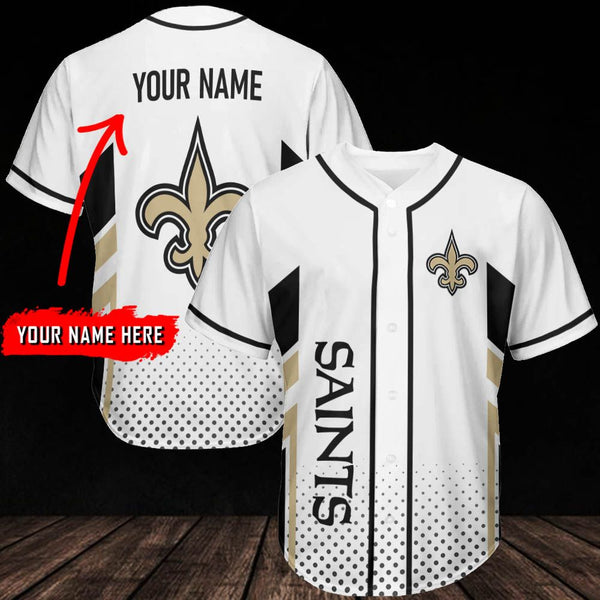 New Orleans Saints Personalized Baseball Jersey 041