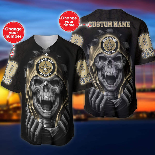 New Orleans Saints Personalized Baseball Jersey 037
