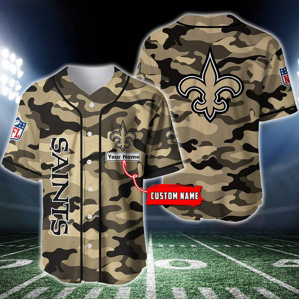 New Orleans Saints Personalized Baseball Jersey 033