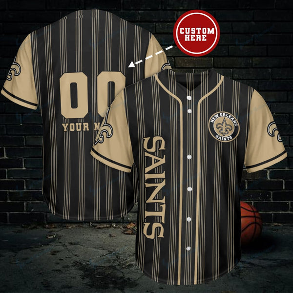 New Orleans Saints Personalized Baseball Jersey 053