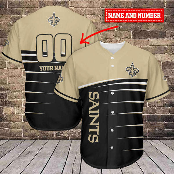 New Orleans Saints Personalized Baseball Jersey 051