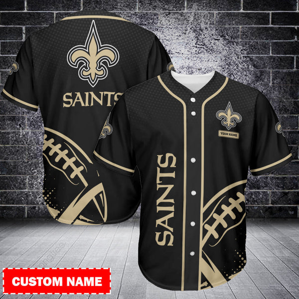 New Orleans Saints Personalized Baseball Jersey 054