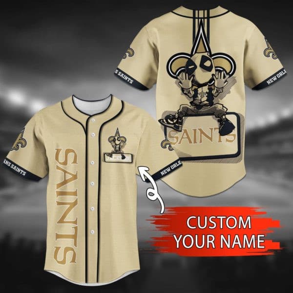 New Orleans Saints Personalized Baseball Jersey 035