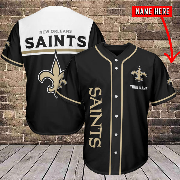 New Orleans Saints Personalized Baseball Jersey 050