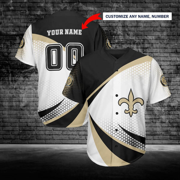 New Orleans Saints Personalized Baseball Jersey 056