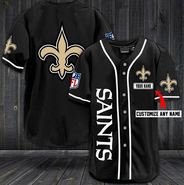New Orleans Saints Personalized Baseball Jersey 055