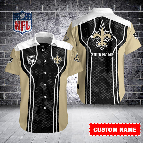 New Orleans Saints 2 (59) Personalized Hawaiian Button down shirt