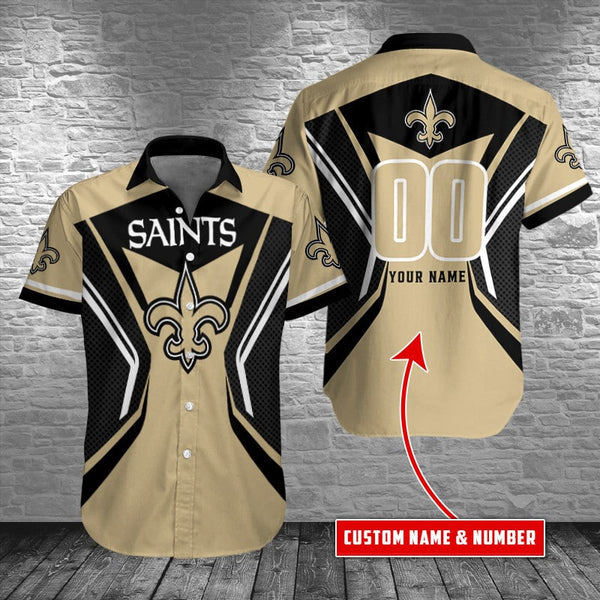 New Orleans Saints 2 (65) Personalized Hawaiian Button down shirt