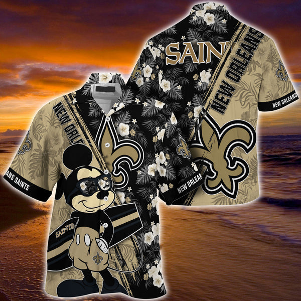 New Orleans Saints 2 (58) Personalized Hawaiian Button down shirt