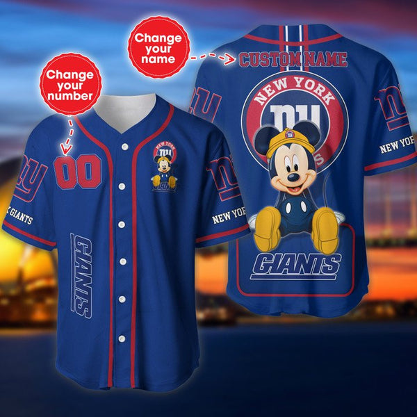 New York Giants Personalized Baseball Jersey 016