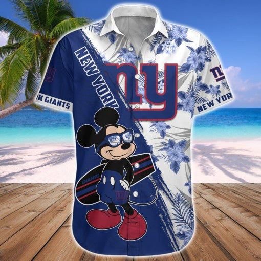 New York Giants 2 (2) Personalized Hawaiian Button down shirt