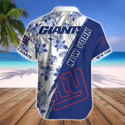 New York Giants 2 (2) Personalized Hawaiian Button down shirt