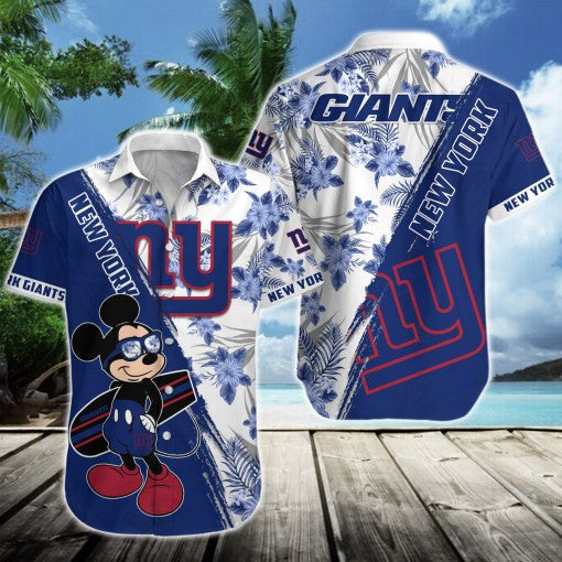 New York Giants 2 (2) Personalized Hawaiian Button down shirt