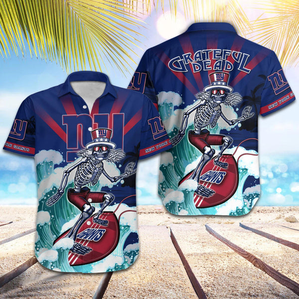 New York Giants 2 (15) Personalized Hawaiian Button down shirt