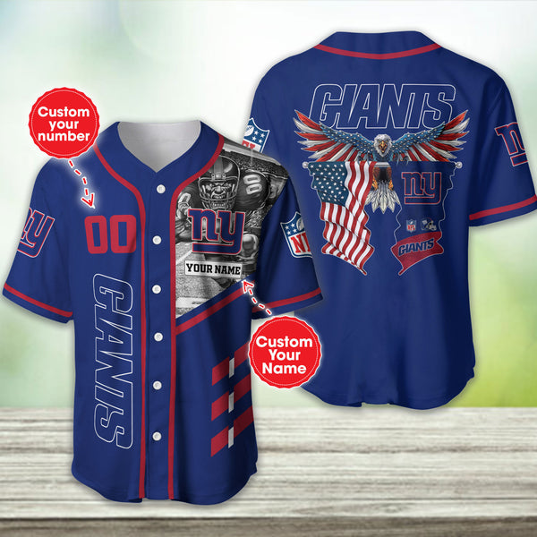 New York Giants Personalized Baseball Jersey 030