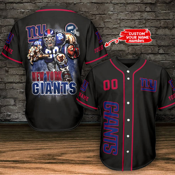 New York Giants Personalized Baseball Jersey 029