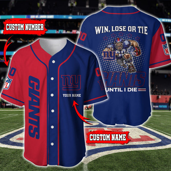 New York Giants Personalized Baseball Jersey 031