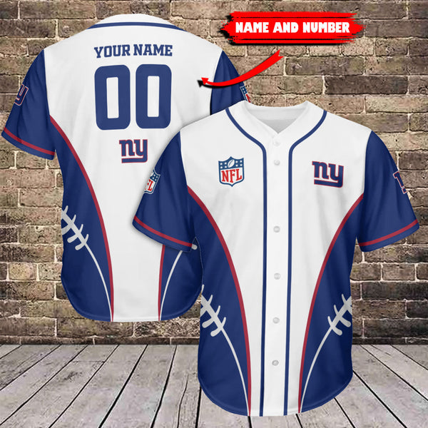 New York Giants Personalized Baseball Jersey 028