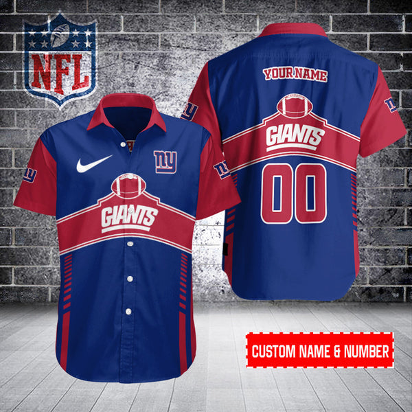 New York Giants 2 (21) Personalized Hawaiian Button down shirt