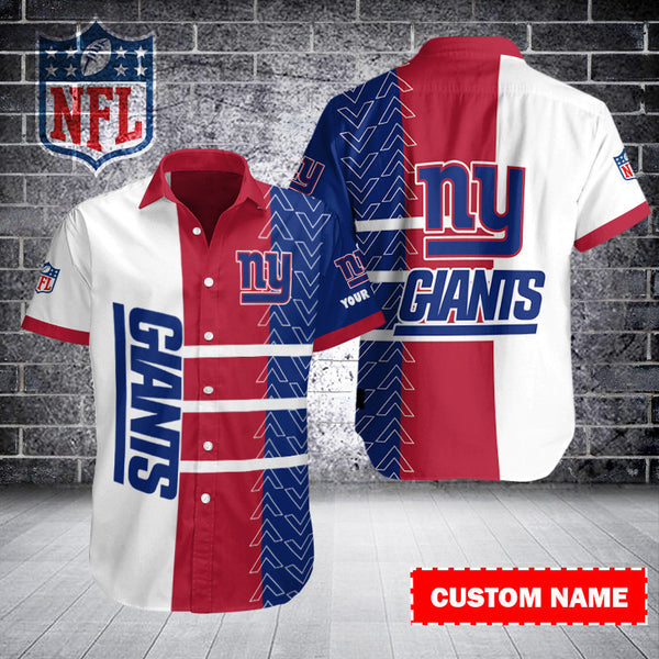 New York Giants 2 (18) Personalized Hawaiian Button down shirt