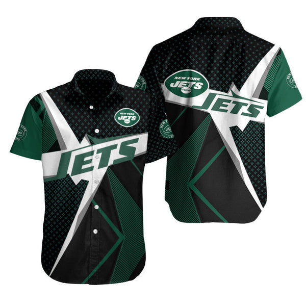 New York Jets 2 (23) Personalized Hawaiian Button down shirt
