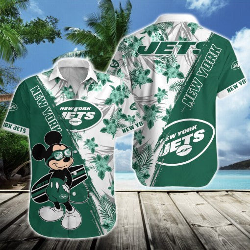 New York Jets 2 (20) Personalized Hawaiian Button down shirt
