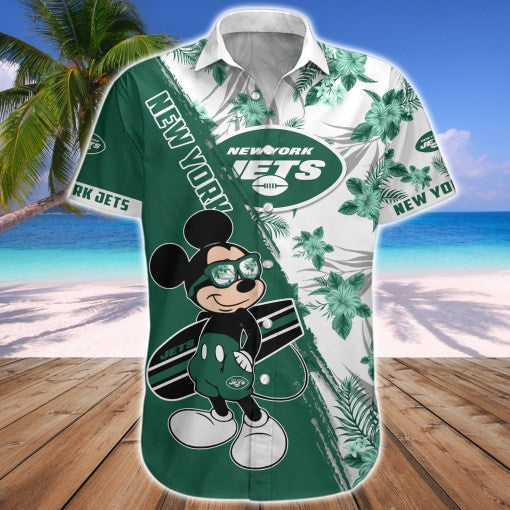 New York Jets 2 (20) Personalized Hawaiian Button down shirt