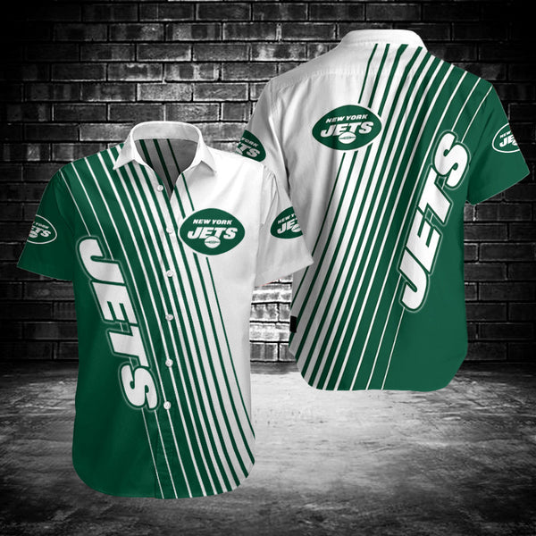 New York Jets 2 (22) Personalized Hawaiian Button down shirt