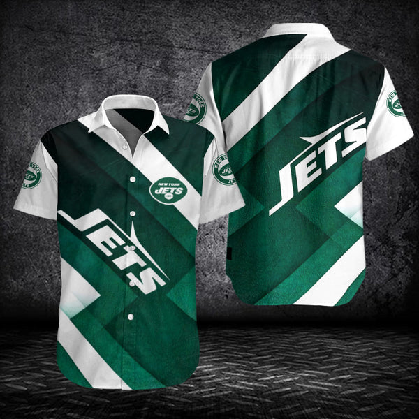 New York Jets 2 (24) Personalized Hawaiian Button down shirt