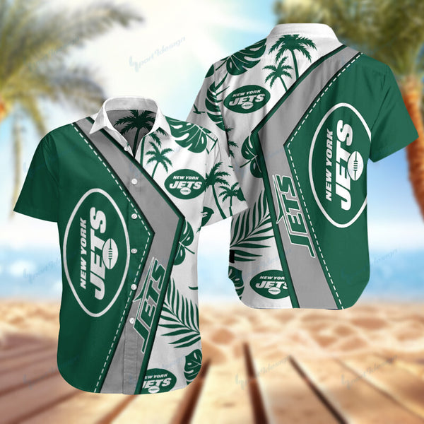 New York Jets 2 (17) Personalized Hawaiian Button down shirt