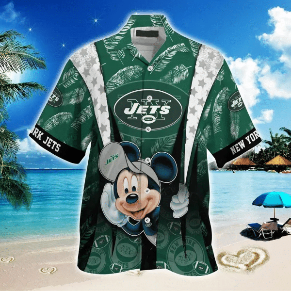 New York Jets 2 (25) Personalized Hawaiian Button down shirt