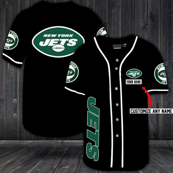 New York Jets Personalized Baseball Jersey 022