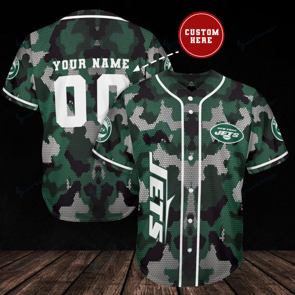 New York Jets Personalized Baseball Jersey 031