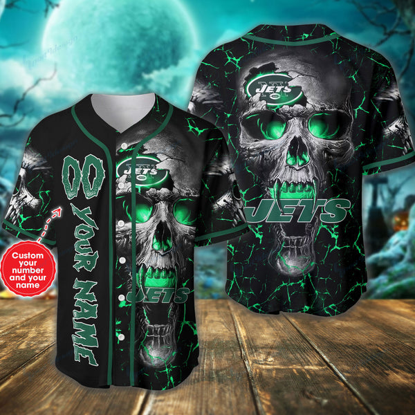 New York Jets Personalized Baseball Jersey 028